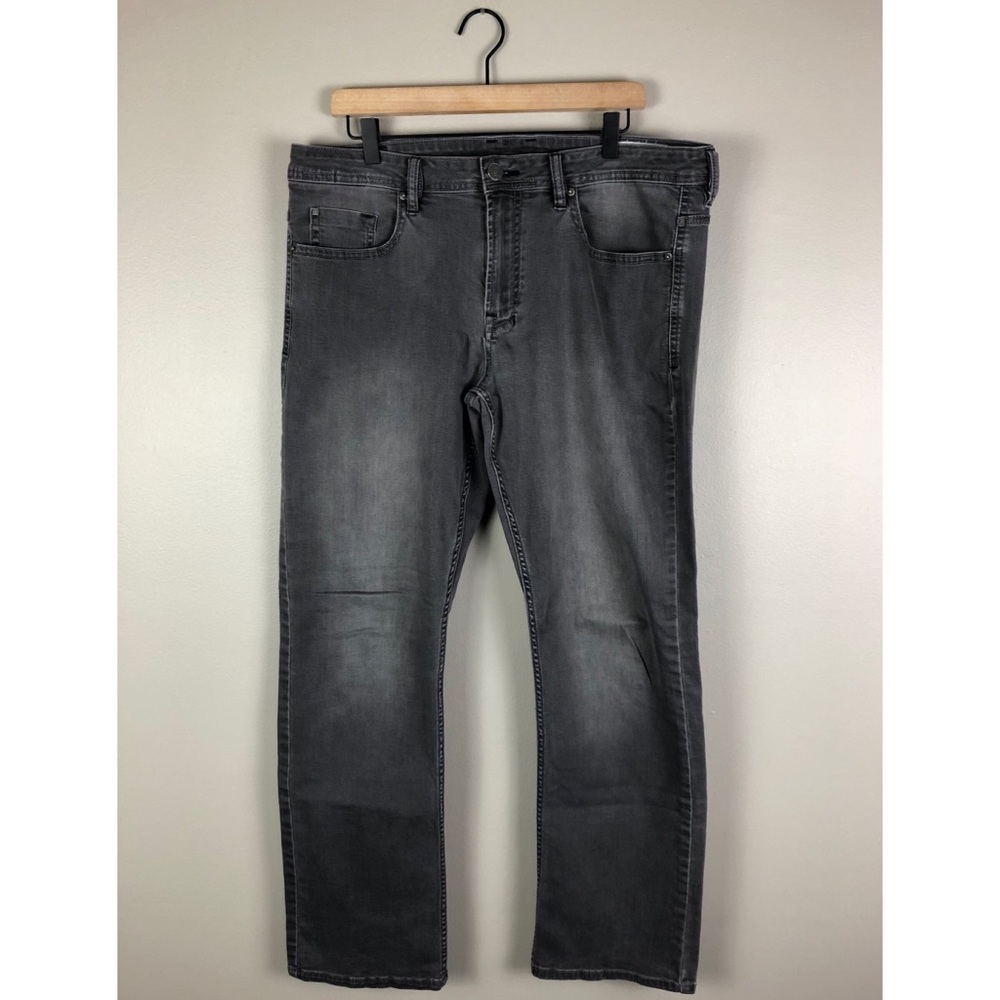 Buffalo David Bitton Gray Straight Jeans Sz 36x32